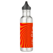 Personalisiert BEHALTEN CALM UND Text bearbeiten O Trinkflasche (Links)