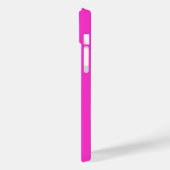 Personalisiert BEHALTEN CALM und Text lebhaft rosa Case-Mate iPhone Hülle (Rückseite / Links)