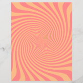 Personalisiert BEHALTEN CALM und Text Orange Swirl Flyer (Hinten)