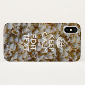 Personalisiert BEHALTEN CALM und Text-Popcorn Case-Mate iPhone Hülle (Rückseite (Horizontal))