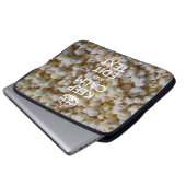 Personalisiert BEHALTEN CALM und Text-Popcorn Laptopschutzhülle (Vorne Knopf)