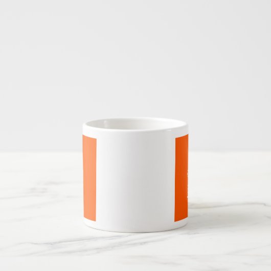 Personalisiert BEHALTEN KALM der orangefarbenen Te Espressotasse (Vorderseite)