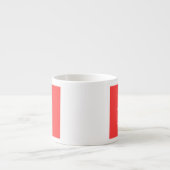 Personalisiert BEHALTEN KALM Ihren Text in Koralle Espressotasse (Vorderseite)