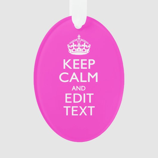 Personalisiert Behalten Ruhe und die Gestaltung in Ornament (Vorderseite)