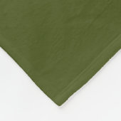 Personalisiert Behalten Ruhe und grüner Text Fleecedecke (Ecke)