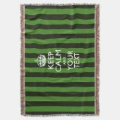 Personalisiert Behalten Ruhe und Ihr Text für Cool Decke (Vorderseite Vertikal)