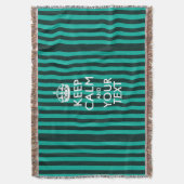 Personalisiert Behalten Ruhe und Ihr Text für Cool Decke (Vorderseite Vertikal)