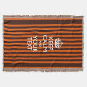 Personalisiert Behalten Ruhe und Ihr Text für Cool Decke (Vorderseite)