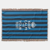 Personalisiert Behalten Ruhe und Ihr Text für Cool Decke (Vorderseite)