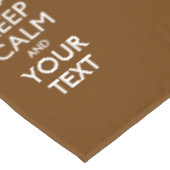 Personalisiert Behalten Ruhe und Text braun Tischdecke (Schrägansicht)