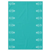 Personalisiert Behalten Ruhe und Türkis Tischdecke (Vorderseite)