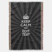 Personalisiert BEHALTEN Sie RUHE Ihr Decke (Vorderseite Vertikal)