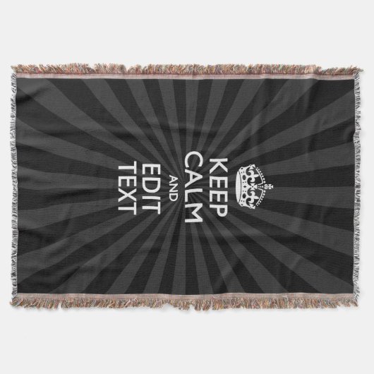 Personalisiert BEHALTEN Sie RUHE Ihr Decke (Vorderseite)