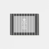 Personalisiert BEHALTEN Sie RUHE Ihr Text auf Post-it Klebezettel (Vorderseite)