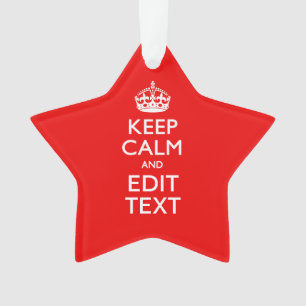 Personalisiert behalten Sie Ruhe und Ihren Ornament