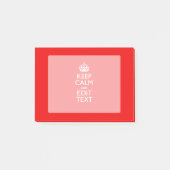 Personalisiert behalten Sie Ruhe und Ihren Post-it Klebezettel (Vorderseite)