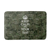Personalisiert BEHALTEN Sie RUHE UND Ihren Text Badematte (Vorderseite)