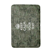 Personalisiert BEHALTEN Sie RUHE UND Ihren Text Badematte (Vorderseite Vertikal)