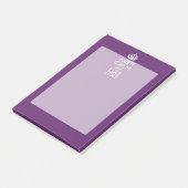 Personalisiert BEHALTEN Sie RUHE UND Ihren Text Post-it Klebezettel (angewinkelt)