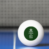 Personalisiert BEHALTEN Sie RUHIG UND redigieren Tischtennisball (Netto)