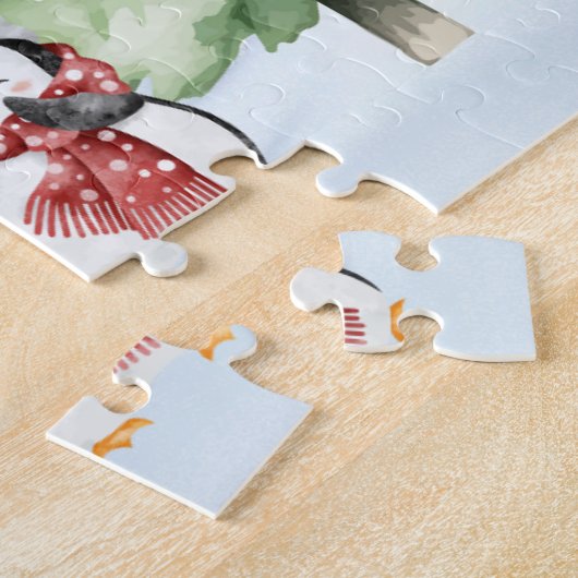 Personalisiert Beige Weihnachten 8x10" Puzzle (Seite)