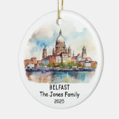 Personalisiert Belfast Ornament, Irland Keramik Ornament (Links)