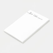 Personalisiert benannt post-it klebezettel (angewinkelt)