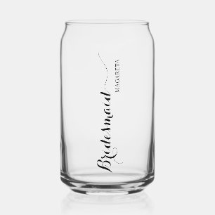 Personalisiert benannte Bridesmaid Dosenglas