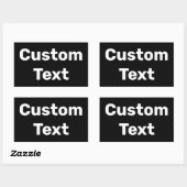 Personalisiert / Benutzerdefiniert / Kundenspezifi Rechteckiger Aufkleber (Blatt)