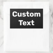 Personalisiert / Benutzerdefiniert / Kundenspezifi Rechteckiger Aufkleber (Tasche)