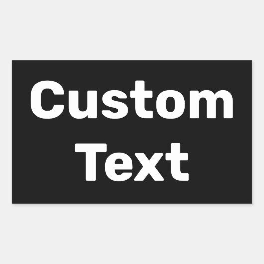 Personalisiert / Benutzerdefiniert / Kundenspezifi Rechteckiger Aufkleber (Vorderseite)