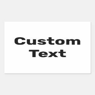 Personalisiert / Benutzerdefiniert / Kundenspezifi Rechteckiger Aufkleber