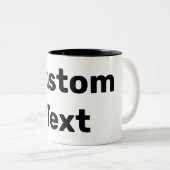 Personalisiert / Benutzerdefiniert / Kundenspezifi Zweifarbige Tasse (VorderseiteRechts)