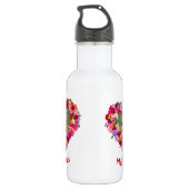 Personalisiert / Benutzerdefinierter Hund / Hausti Edelstahlflasche (Rückseite)