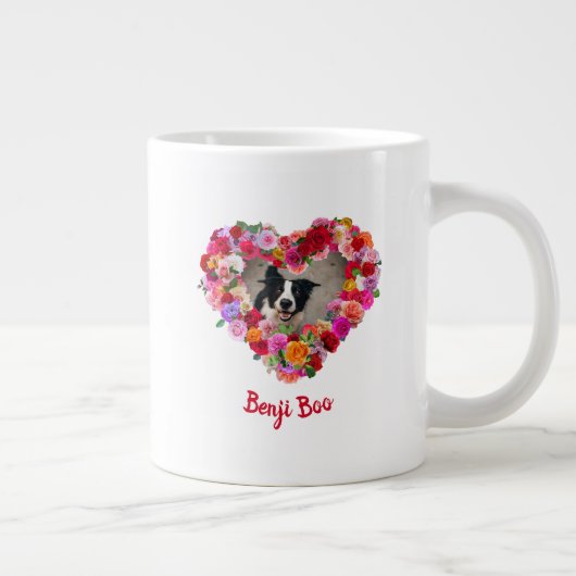 Personalisiert / Benutzerdefinierter Hund / Hausti Jumbo-Tasse (Rechts)