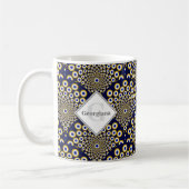 Personalisiert beobachten wir Sie beim Navy & Gold Kaffeetasse (Links)