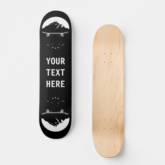 Personalisiert - Berg auf Skateboard (Vorderseite)