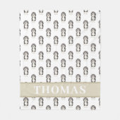 Personalisiert Bernedoodle Fleecedecke (Vorderseite)