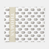 Personalisiert Bernedoodle Fleecedecke (Vorderseite (Horizontal))