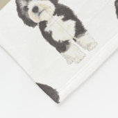 Personalisiert Bernedoodle Fleecedecke (Ecke)