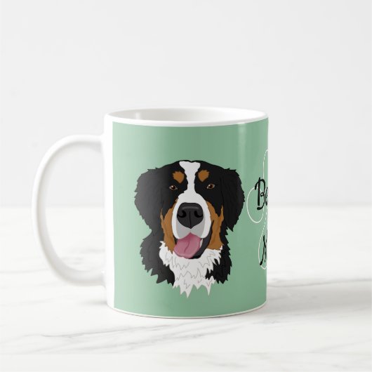 Personalisiert Berner Vater/Mama Kaffeetasse (Links)