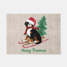 Personalisiert Bernese Mt Dog Christmas Sled