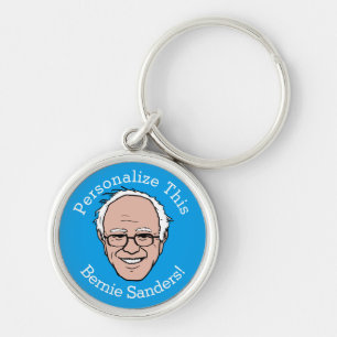 PERSONALISIERT Bernie Sanders Cartoon Face Schlüsselanhänger