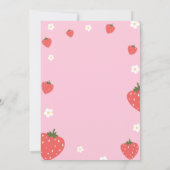 Personalisiert Berry 1. Geburtstag Einladung (Rückseite)