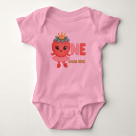 Personalisiert Berry First Birthday Girl Baby Strampler