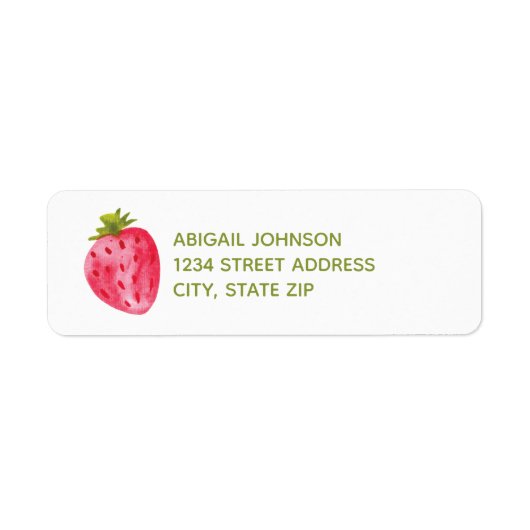 Personalisiert Berry First Birthday Strawberry (Vorne)