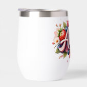 Personalisiert Berry Floral Tumbler - "Avery" (Rechts)