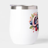 Personalisiert Berry Floral Tumbler - "Camila" (Rechts)