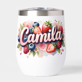 Personalisiert Berry Floral Tumbler - "Camila"