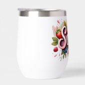 Personalisiert Berry Floral Tumbler - "Sofia" (Rechts)